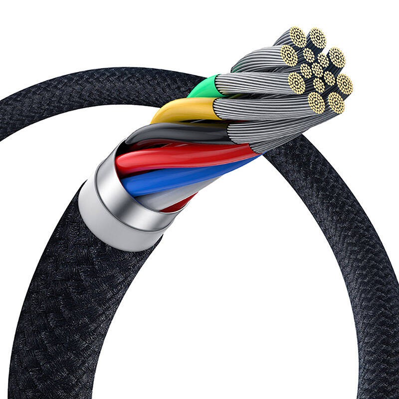 Baseus Crystal Shine USB-C / USB-C cable 100W 1.5m 20Gbps black