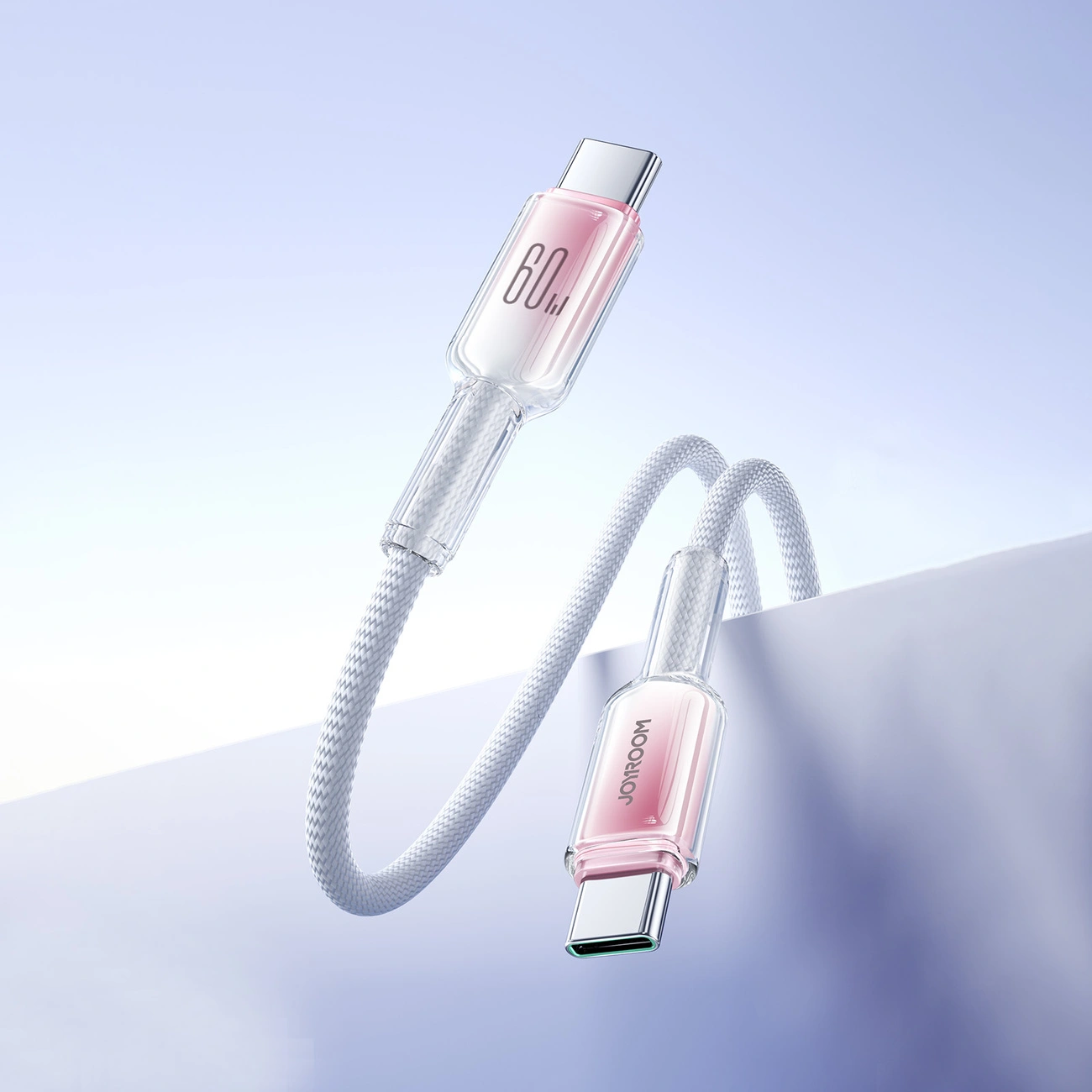 Joyroom S-A42 Crystal-Clear Series 60W USB-C / USB-C cable 1.2m white