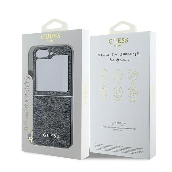Case Guess GUHCZF6GF4GGR Samsung Galaxy Z Flip6 4G Charm black/black