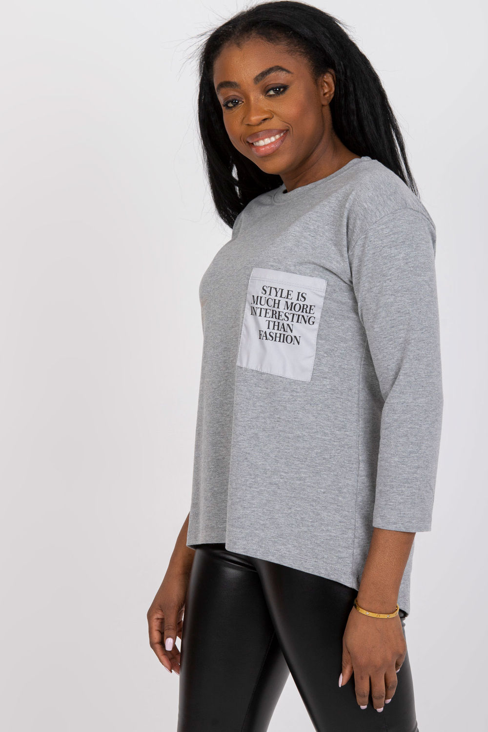  Blouse model 164754 Ex Moda  grey