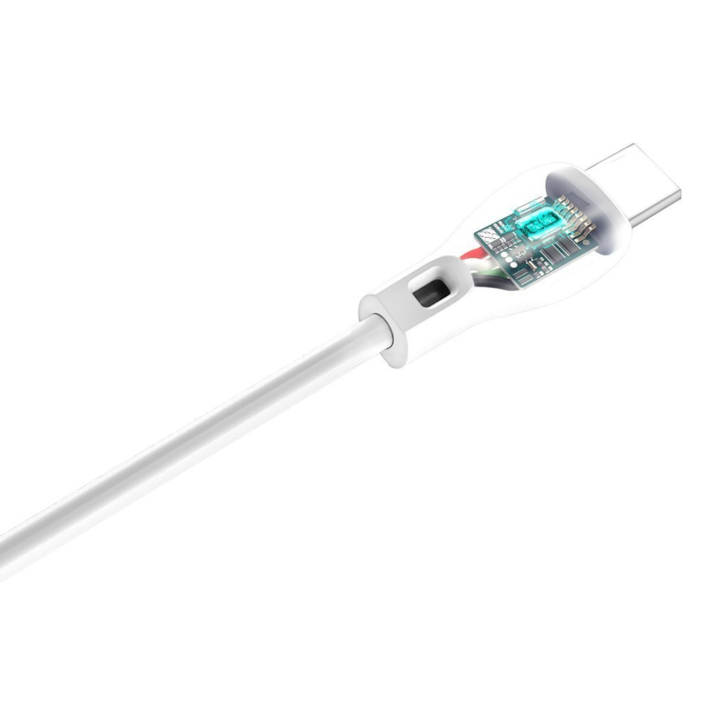 Dudao cable USB Type C 2.1A 1m white (L4T 1m white)