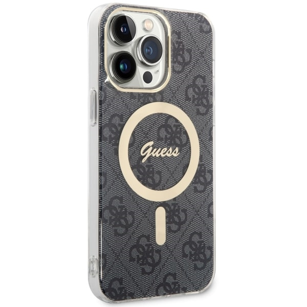 Guess GUHMP14XH4STK Apple iPhone 14 Pro Max black hardcase 4G MagSafe