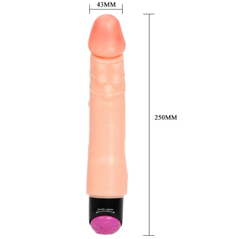 REALISTIC AND FLEXIBLE VIBRATOR 25 CM