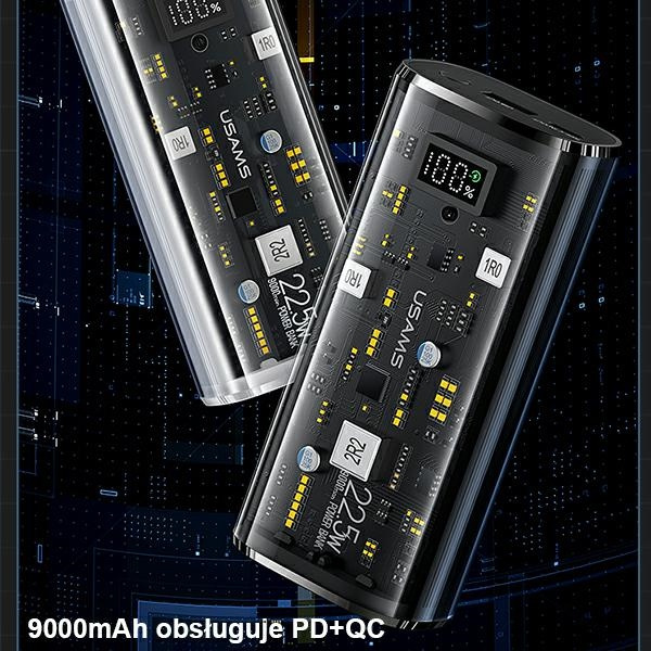 USAMS Powerbank 9000mAh PD 20W QC3.0+PD Dual-Port Fast Charge white (US-CD189)