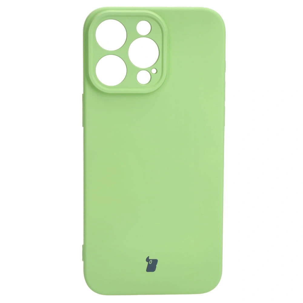 Bizon Case Silicone Apple iPhone 15 Pro Max light green
