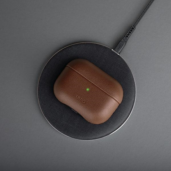 UNIQ Terra Apple AirPods Pro Genuine Leather olive