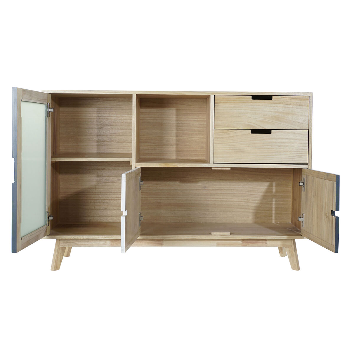 Sideboard DKD Home Decor Crystal Paolownia wood MDF Wood (120 x 35 x 80 cm)