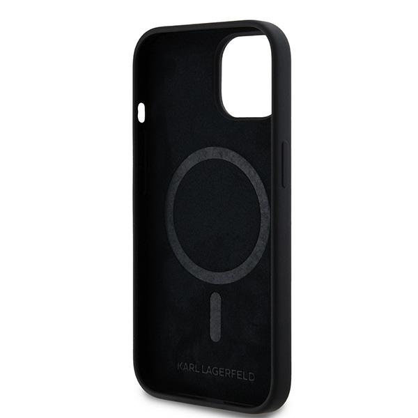 Karl Lagerfeld KLHMP15MSCMKCRHK Apple iPhone 15 Plus / 14 Plus hardcase Silicone Karl & Choupette MagSafe black