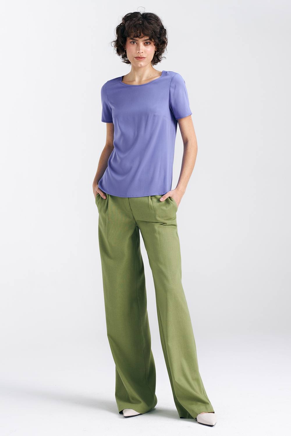  Blouse model 193804 Nife  violet