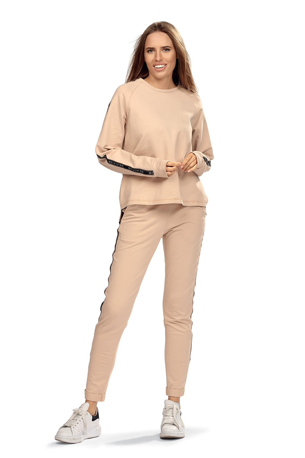 Tracksuit trousers model 180258 Lorin beige Ladies