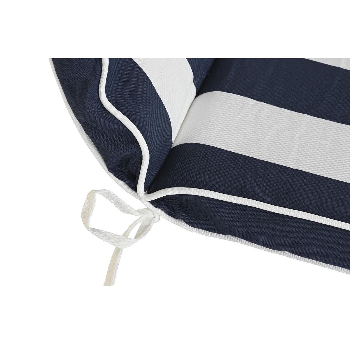 Kissen DKD Home Decor 42 x 4 x 115 cm Streifen Weiß Marineblau