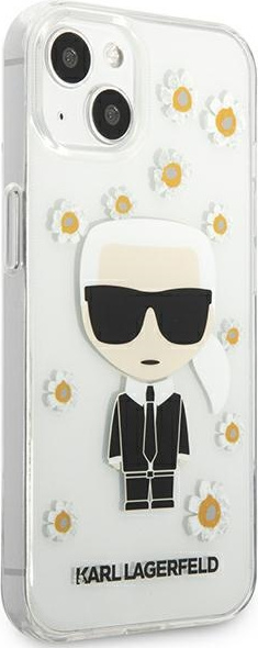 Karl Lagerfeld KLHCP13SHFLT Apple iPhone 13 mini transparent Flower Ikonik Karl