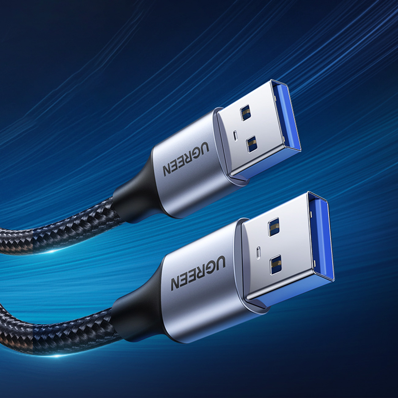 UGREEN US373 USB-A/USB-A 3.0 5Gb/s Cable 2m gray
