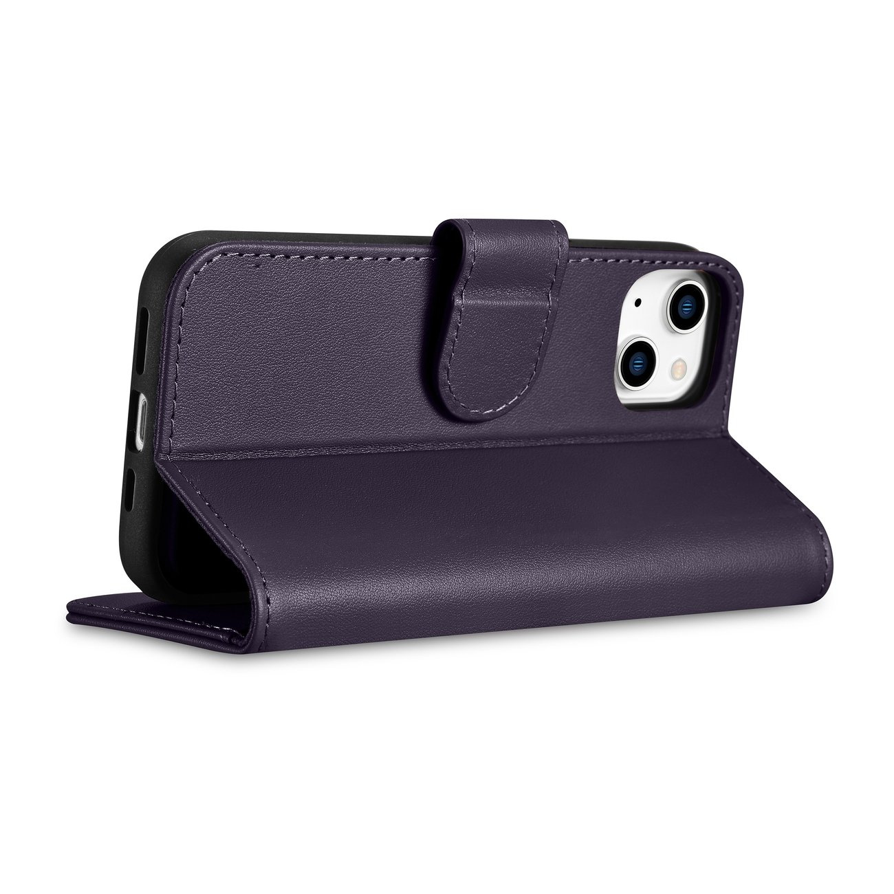 iCarer Wallet Anti-RFID 2in1 Apple iPhone 14 dark purple