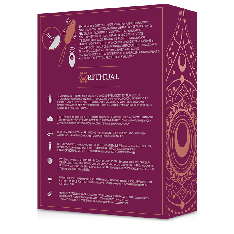 RITHUAL- PRIYA REMOTE CONTROLLED EGG G-SPOT + VIBRATION