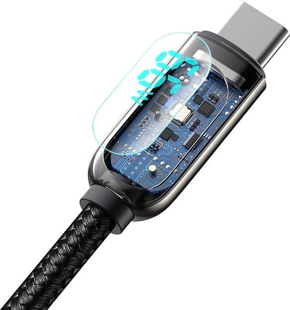 Baseus Display Cable USB to Type-C, 66W, 1m (black)