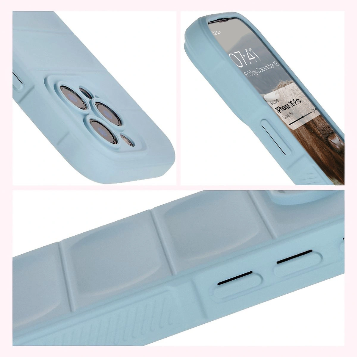 Bizon Case Tur Apple iPhone 16 Pro light blue