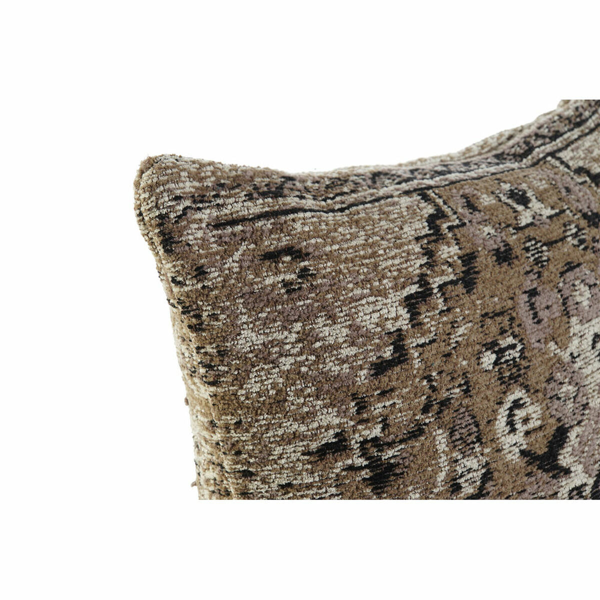 Cushion DKD Home Decor Black Brown 45 x 12 x 45 cm White