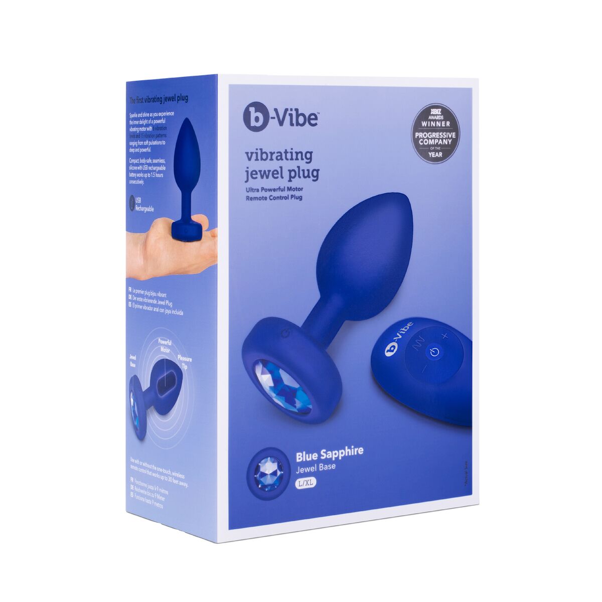 Vibrator B-Vibe Vibrating Jewel Navy Blue L/XL Vibrator B-Vibe Vibrating Jewel Navy Blue L/XL