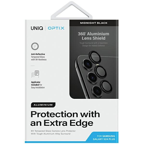 UNIQ Optix Aluminium Camera Lens Protector Samsung Galaxy S24+ Plus midnight black