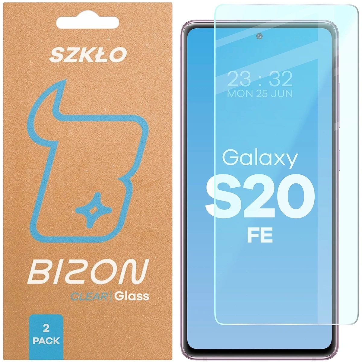 Szkło hartowane Bizon Glass Clear Duo do Samsung Galaxy S20 FE [2 PACK]