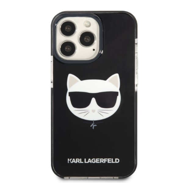Karl Lagerfeld KLHCP13XTPECK Apple iPhone 13 black Choupette Head Black 