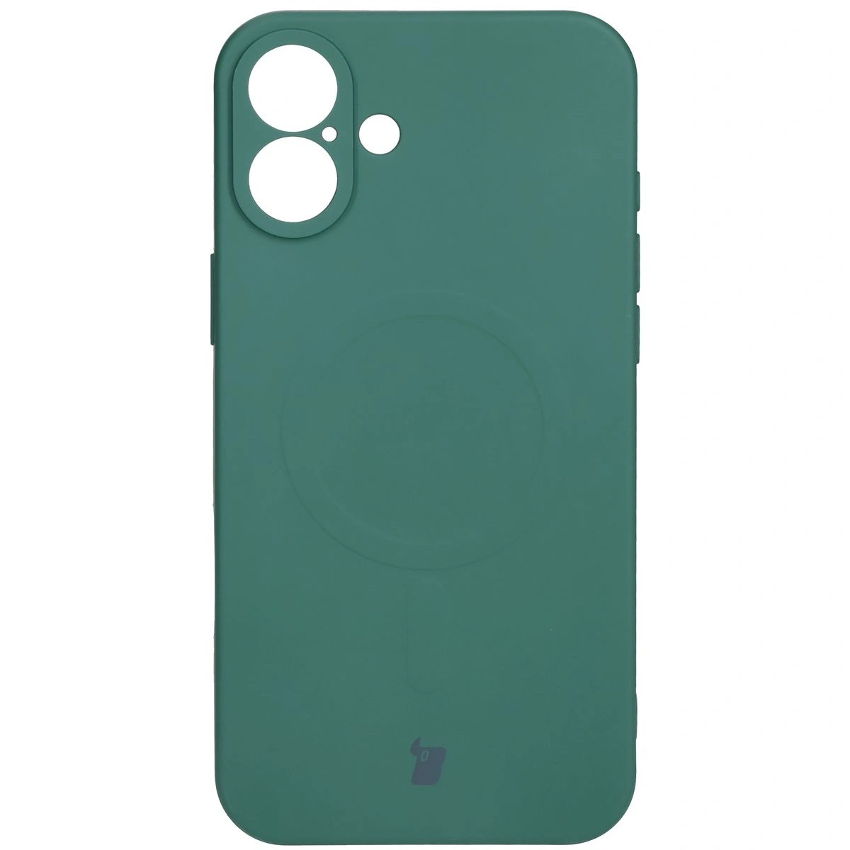 Bizon Case Silicone Magnetic Apple iPhone 16 dark green
