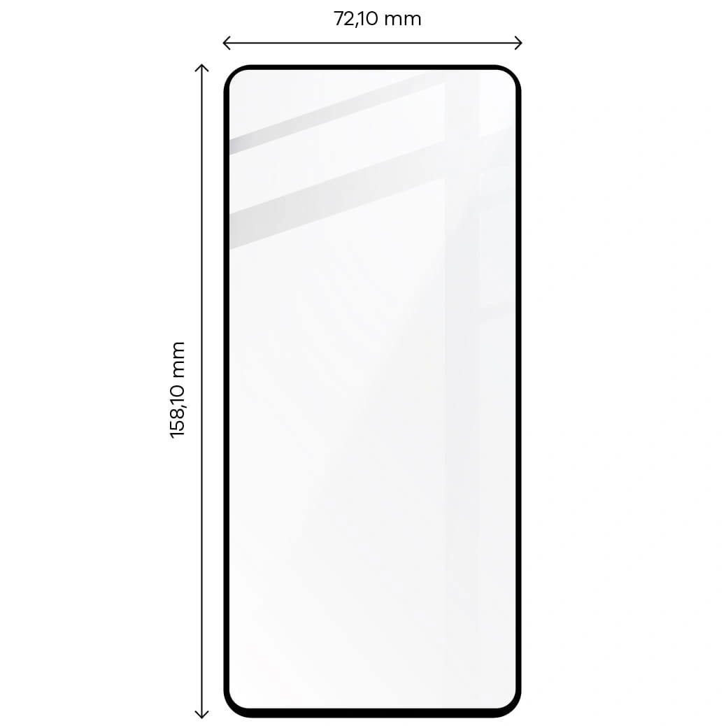 Bizon Glass Edge 2 Poco X5 Pro black