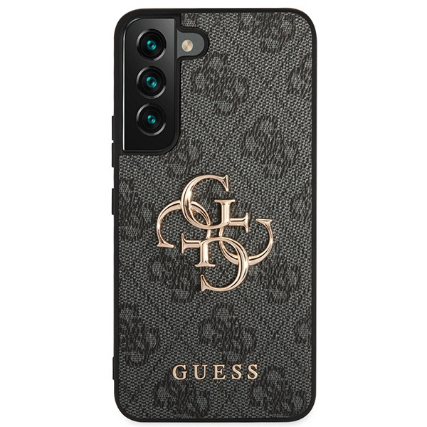Guess GUHCS23S4GMGGR Samsung Galaxy S23 grey hardcase 4G Big Metal Logo