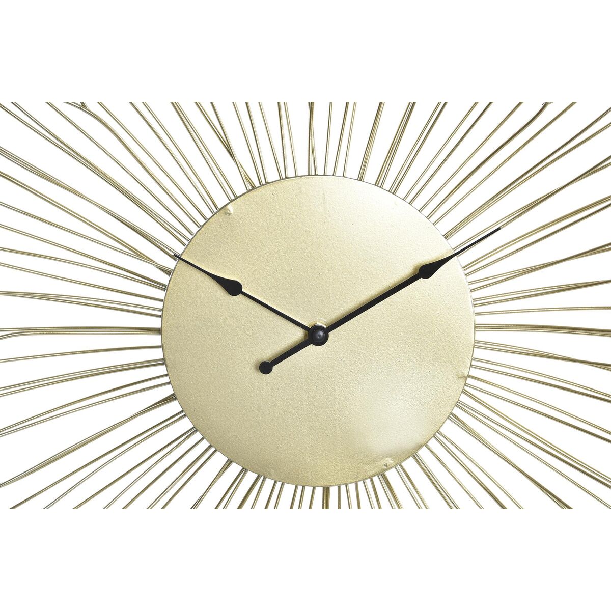 Wall Clock DKD Home Decor Flower Golden Metal (57 x 4 x 57 cm)