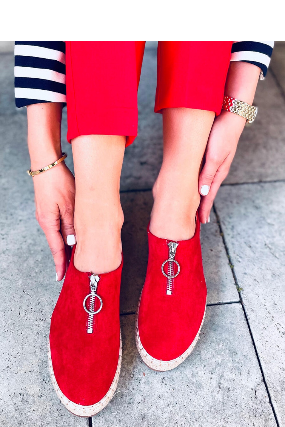  Espadrille model 166428 Inello  red