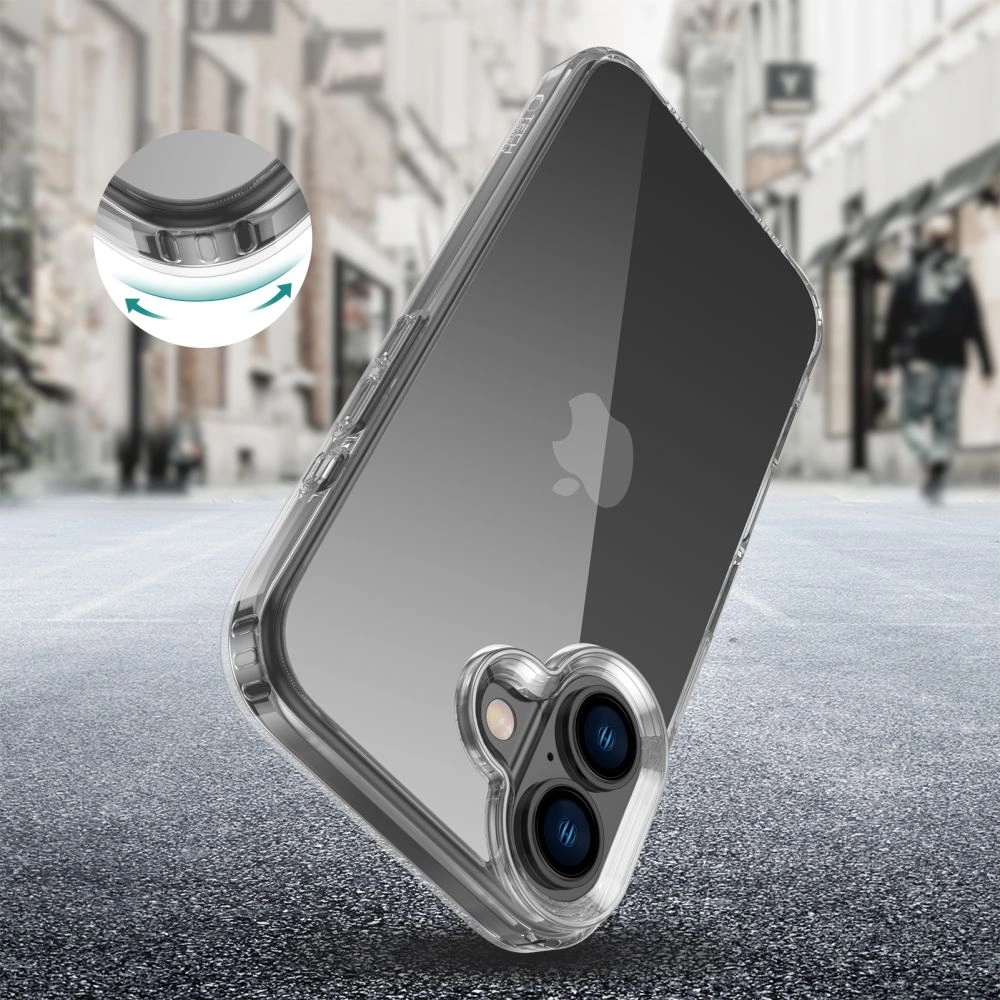 Case Tech-Protect Flexair Hybrid Apple iPhone 16 Clear