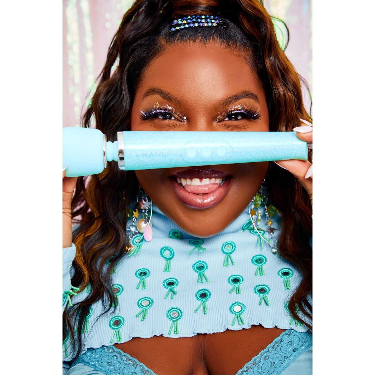 Vibrator Le Wand All That Glimmers Set Pastel Blue
