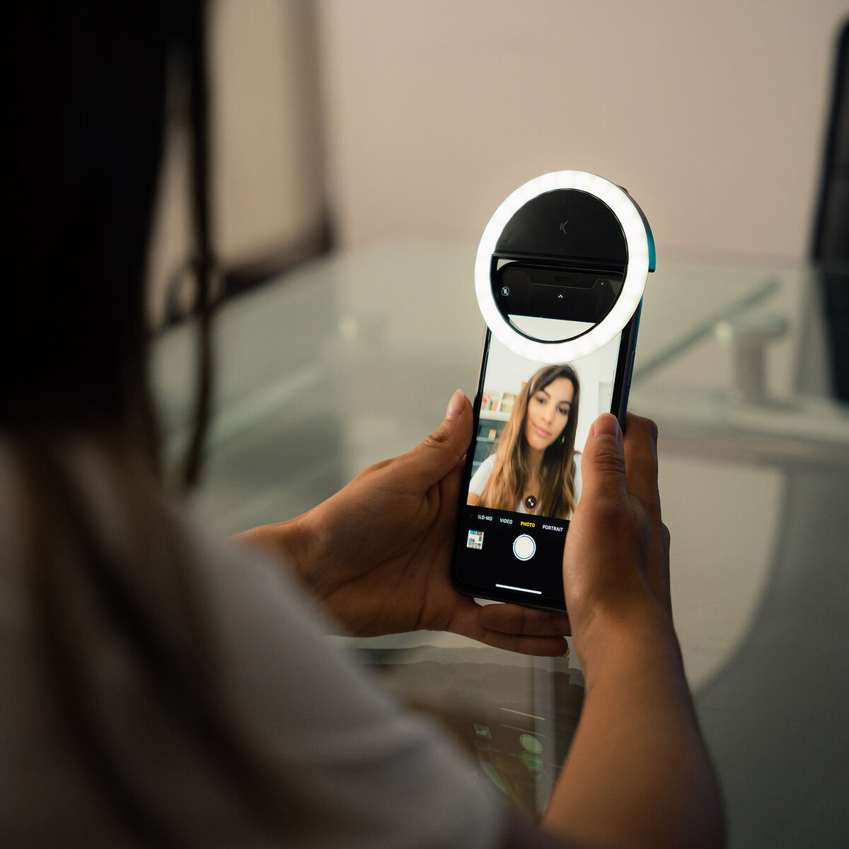 Rechargeable Selfie Ring Light KSIX 3W Rechargeable Selfie Ring Light KSIX 3W