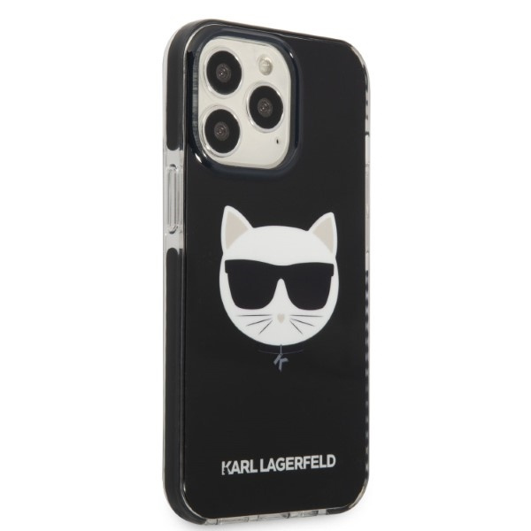Karl Lagerfeld KLHCP13XTPECK Apple iPhone 13 black Choupette Head Black 