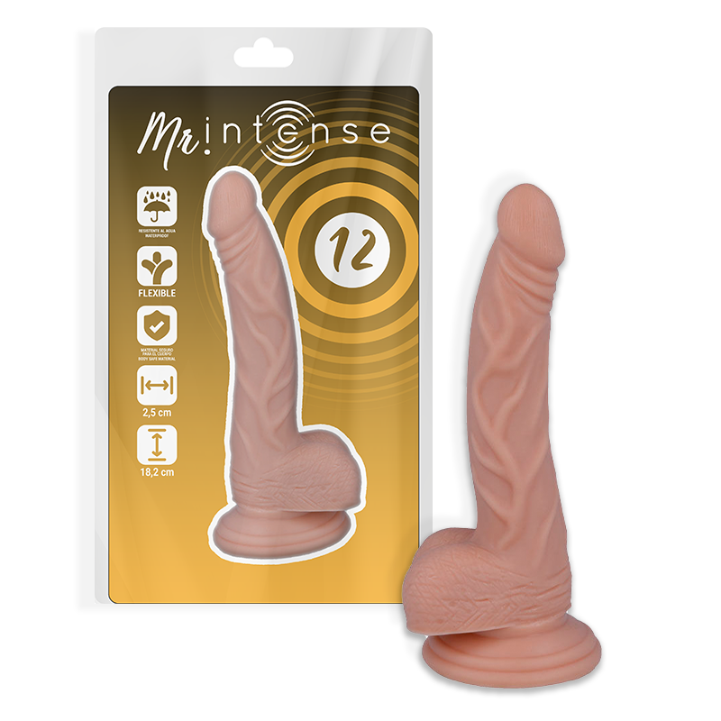 MR INTENSE - 12 REALISTIC COCK 18.2 -O- 2.5CM
