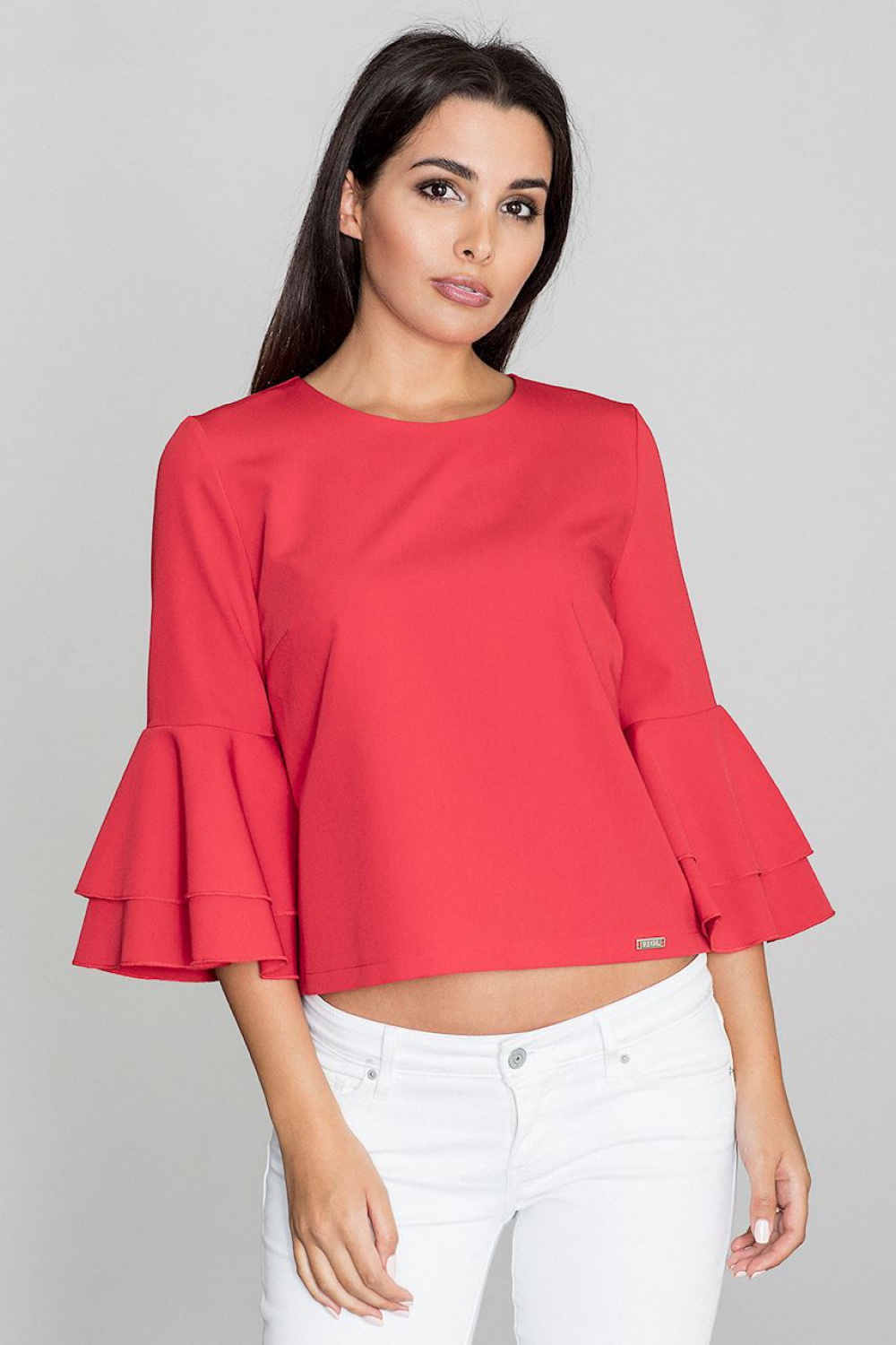  Blouse model 111073 Figl  red