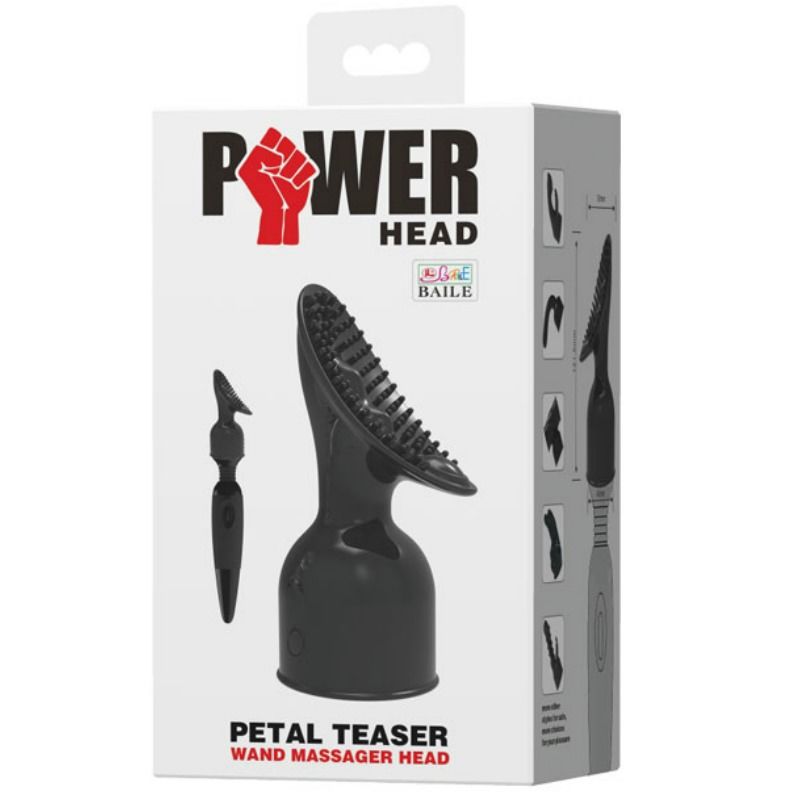 POWER HEAD - INTERCHANGEABLE WAND MASSAGER HEAD CLIT STIMULATING