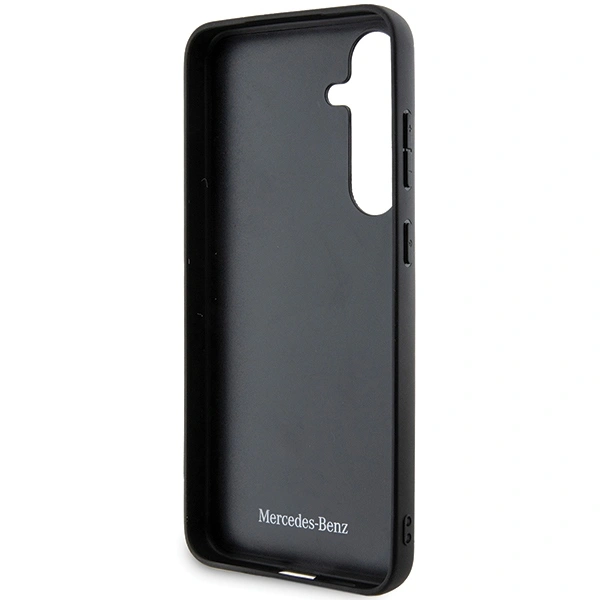 Mercedes MEHCS24S23RBCSK Samsung Galaxy S24 hardcase Leather Curved Stitches black