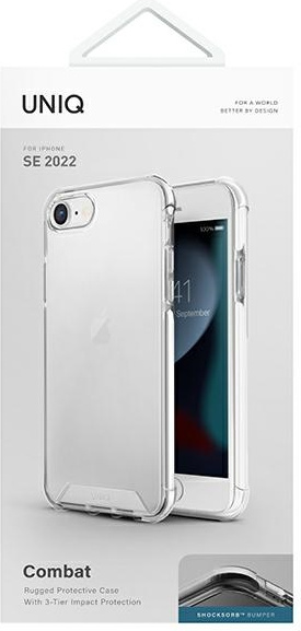 UNIQ Combat Apple iPhone SE 2022/SE 2020/8/7 blanc white
