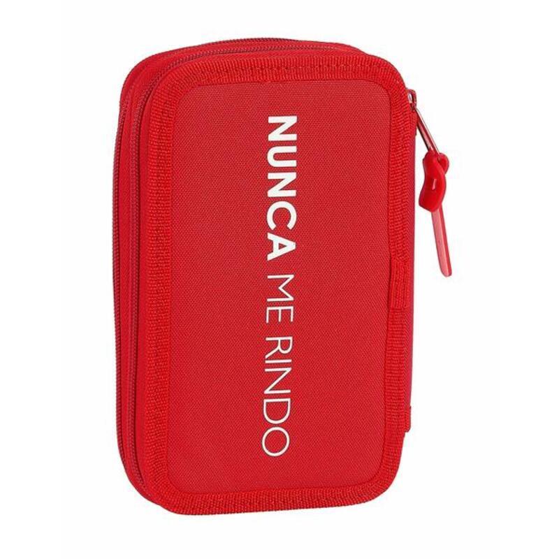 Double Pencil Case Sevilla Fútbol Club M854 12.5 x 19.5 x 4 cm Red Sporting 28 pcs