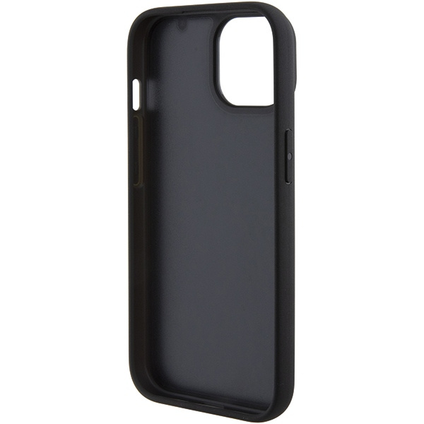 BMW BMHCP15SSLLBK Apple iPhone 15 Leather Hot Stamp black