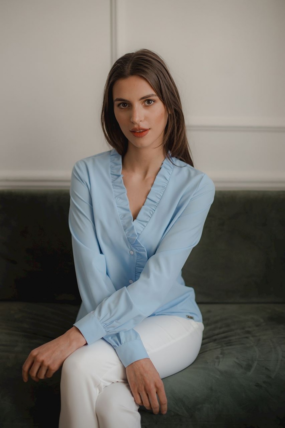  Long sleeve shirt model 143922 Lenitif  blue