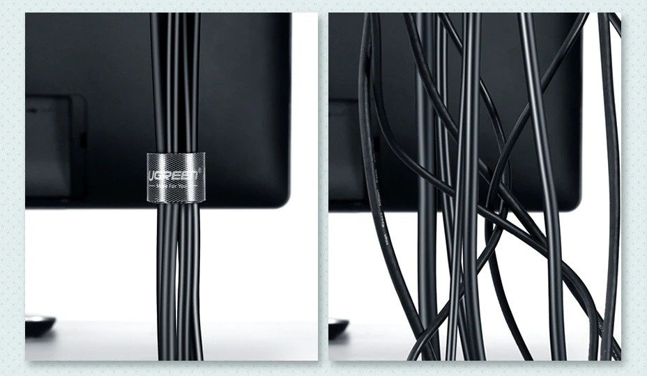 UGREEN LP124 Cable organizer Velcro 5m (black)