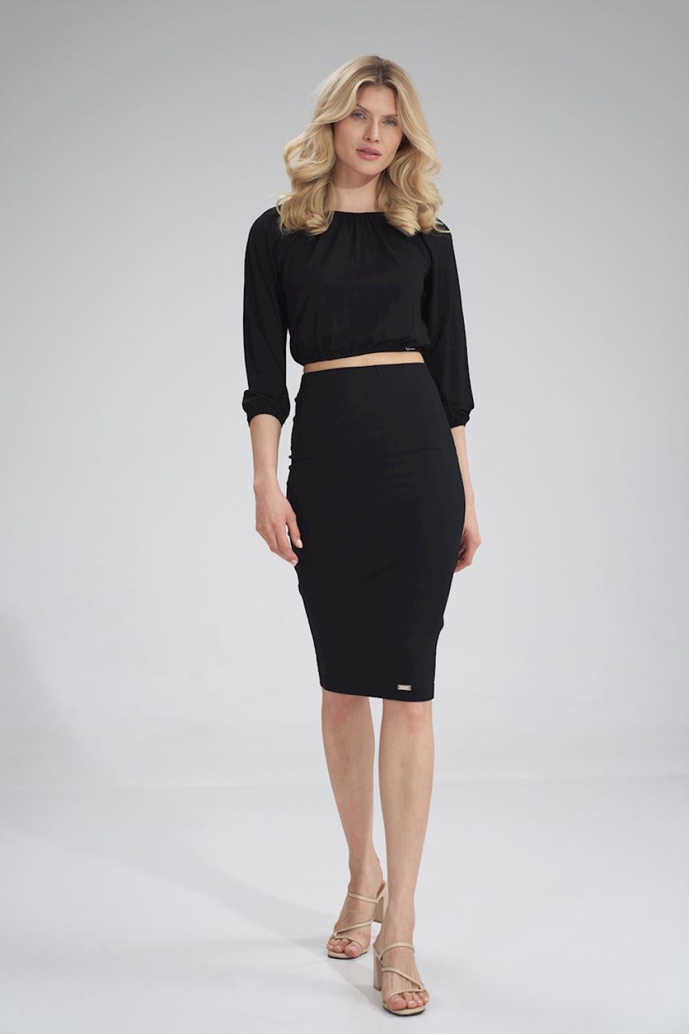  Blouse model 156128 Figl  black