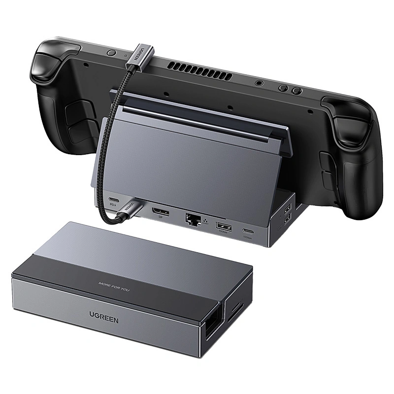 Adapter / Hub USB-C 9w1 Ugreen CM800, DisplayPort (4K 120Hz), Ethernet RJ45, USB, SD/TF