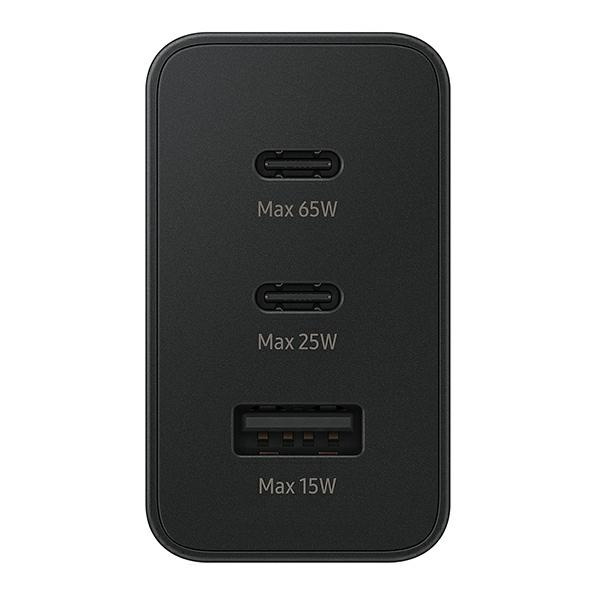 Samsung EP-T6530NB PD 65W 3in1 2xUSB-C 1xUSB-A black