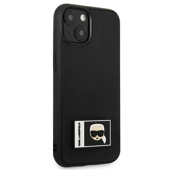 Karl Lagerfeld KLHCP13M3DKPK Apple iPhone 13 black hardcase Ikonik Patch