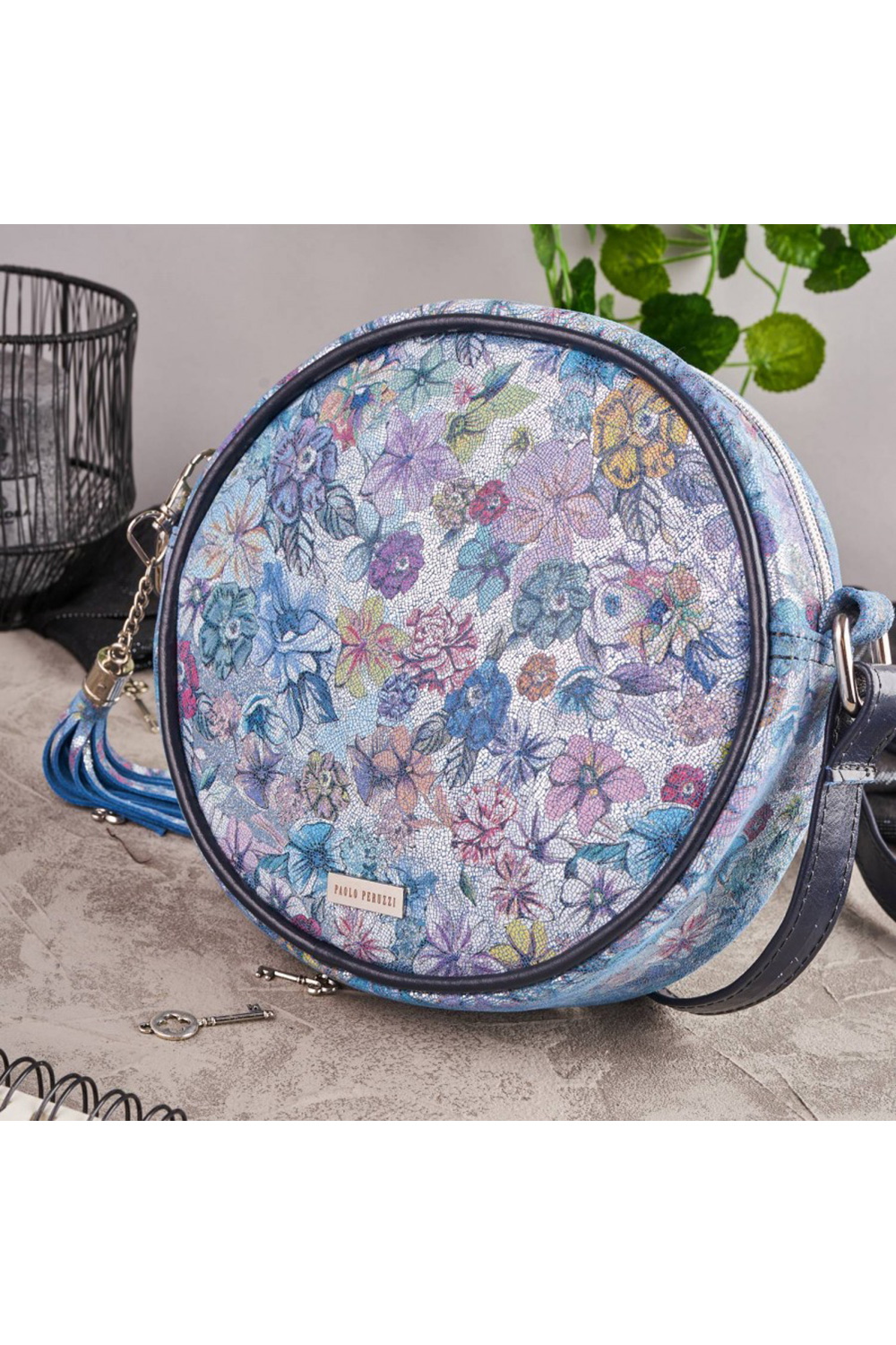  Natural leather bag model 173197 Hurtownia Galanter  multicolor