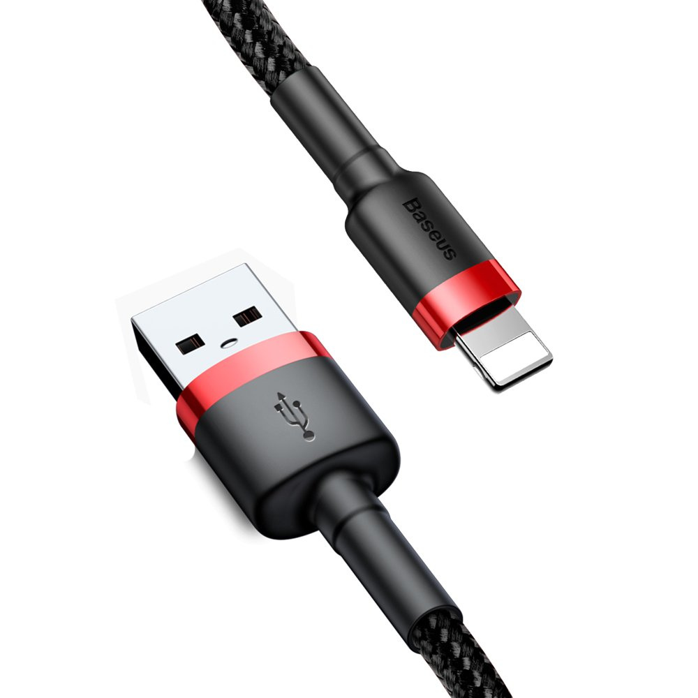 Baseus Cafule USB-A/Lightning Cable QC 3.0 2A 3M black-red